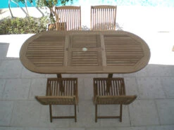 Royal Teak 60" - 78" Oval Expansion Table And 4 Sailor Side Chairs 9 Royal Teak 60" - 78" Oval Expansion Table And 4 Sailor Side Chairs -Patio Furniture Store teak 60 78 oval expansion table 4 sailor side chairs 60 74319.1683582281