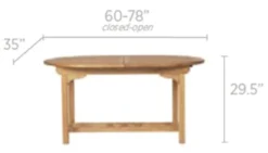 Royal Teak Oval Expansion Tables - 3 Sizes -Patio Furniture Store teak oval expansion tables 3 sizes 106 55846.1646939552