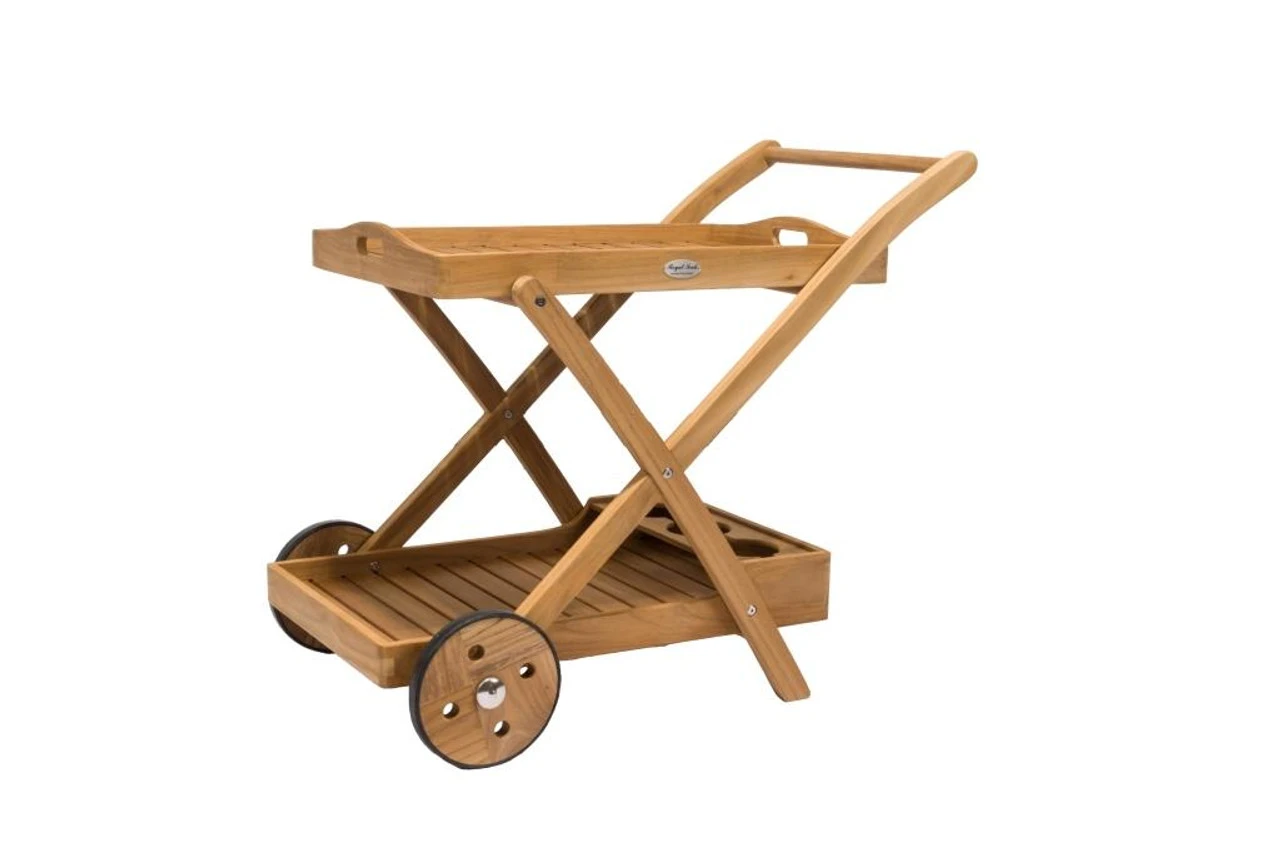 Royal Teak 33" Serving Cart 3 Royal Teak 33" Serving Cart - Image 3