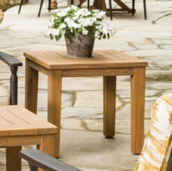 Lloyd Flanders Teak 24" Square End Table