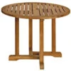 Three Birds 36" Round Oxford Table With 4 Sedona Chairs Set
