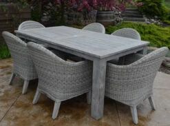 Three Birds 74" Shelburne Table With 6 Viena Chairs Set -Patio Furniture Store three birds 74 shelburne table with 6 viena chairs set estimated available to ship in nov dec 22 03113.1646966063
