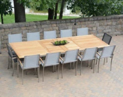 Three Birds Avanti Extension Table 13 Piece Dining Set