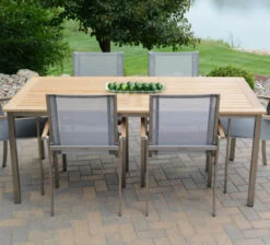 Three Birds Avanti Teak 72" Rectangular Dining Table