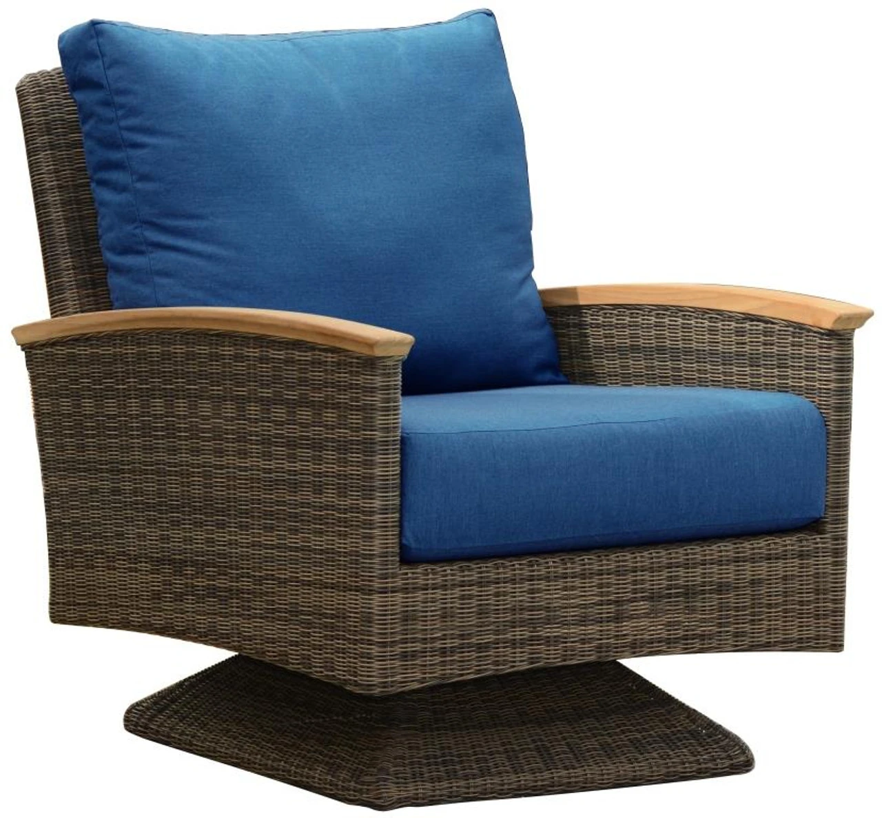 Three Birds Bella Wicker Swivel Rocker 3 Three Birds Bella Wicker Swivel Rocker - Image 3