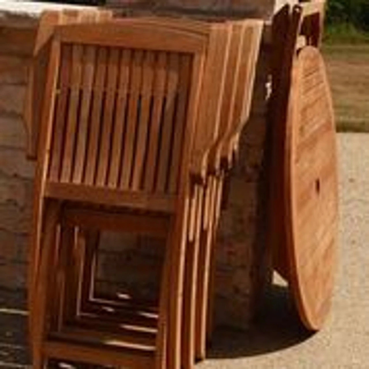 Three Birds Braxton Teak Folding Arm Chair 2 Three Birds Braxton Teak Folding Arm Chair - Image 2