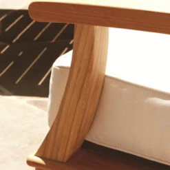 Three Birds Monterey Teak Sectional Right Side Facing Settee