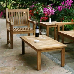 Three Birds Newport Teak 48" Rectangle Coffee Table