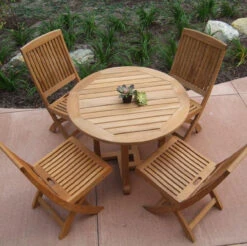 Three Birds Oxford 36" 5-Piece Dining Set -Patio Furniture Store three birds oxford 36 5 piece dining set 67 38470.1646966093