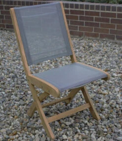 Three Birds Riviera Teak Folding Side Chair
