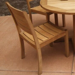 Three Birds Sedona Teak Stacking Side Chair - Set Of 2 -Patio Furniture Store three birds sedona teak stacking side chair set of 2 64 49090.1646965863