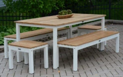 Three Birds SoHo 5-Piece Dining Bench Set