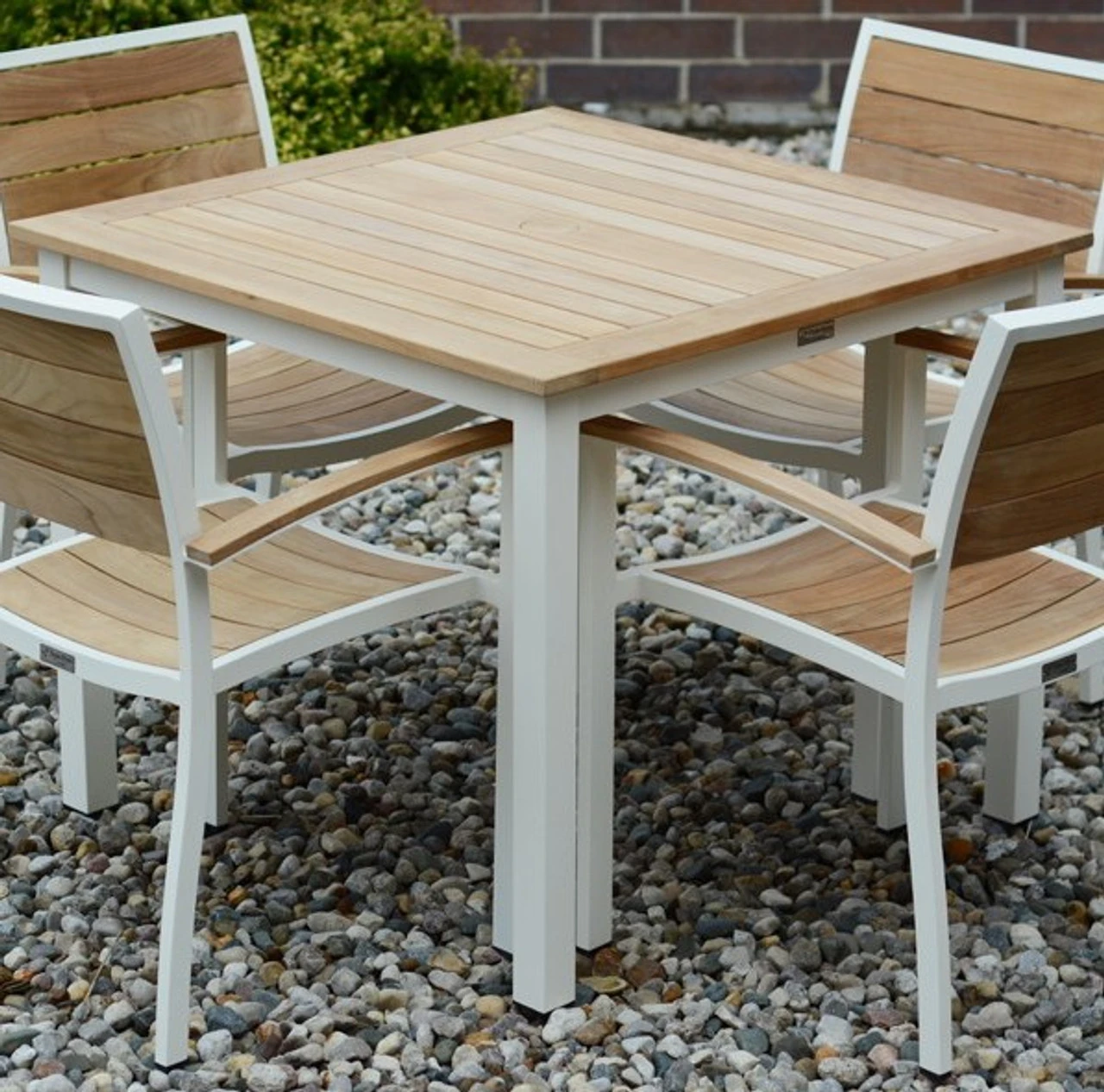 Three Birds SoHo Teak 36" Square Dining Table 2 Three Birds SoHo Teak 36" Square Dining Table - Image 2