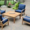 Three Birds St. Lucia Teak Deep Seating Arm Chair