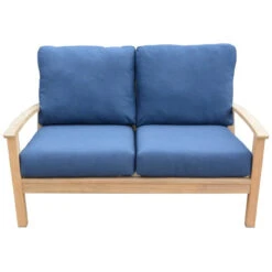 Three Birds St. Lucia Teak Deep Seating Loveseat