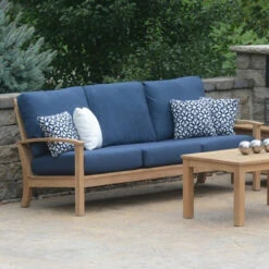 Three Birds St. Lucia Teak Deep Seating Sofa