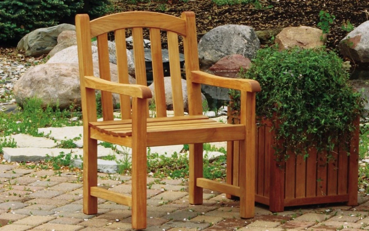 Three Birds Victoria Teak Garden Armchair 2 Three Birds Victoria Teak Garden Armchair - Image 2