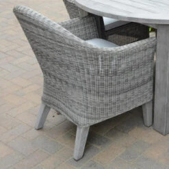 Three Birds Vienna Wicker Dining Arm Chair -Patio Furniture Store three birds vienna wicker dining arm chair 104 29449.1646966288