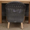 Three Birds Vienna Wicker Dining Arm Chair