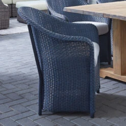 Lloyd Flanders Loom Weekend Retreat Dining Armchair -Patio Furniture Store weekend retreat dining chair side view 02264.1674761821