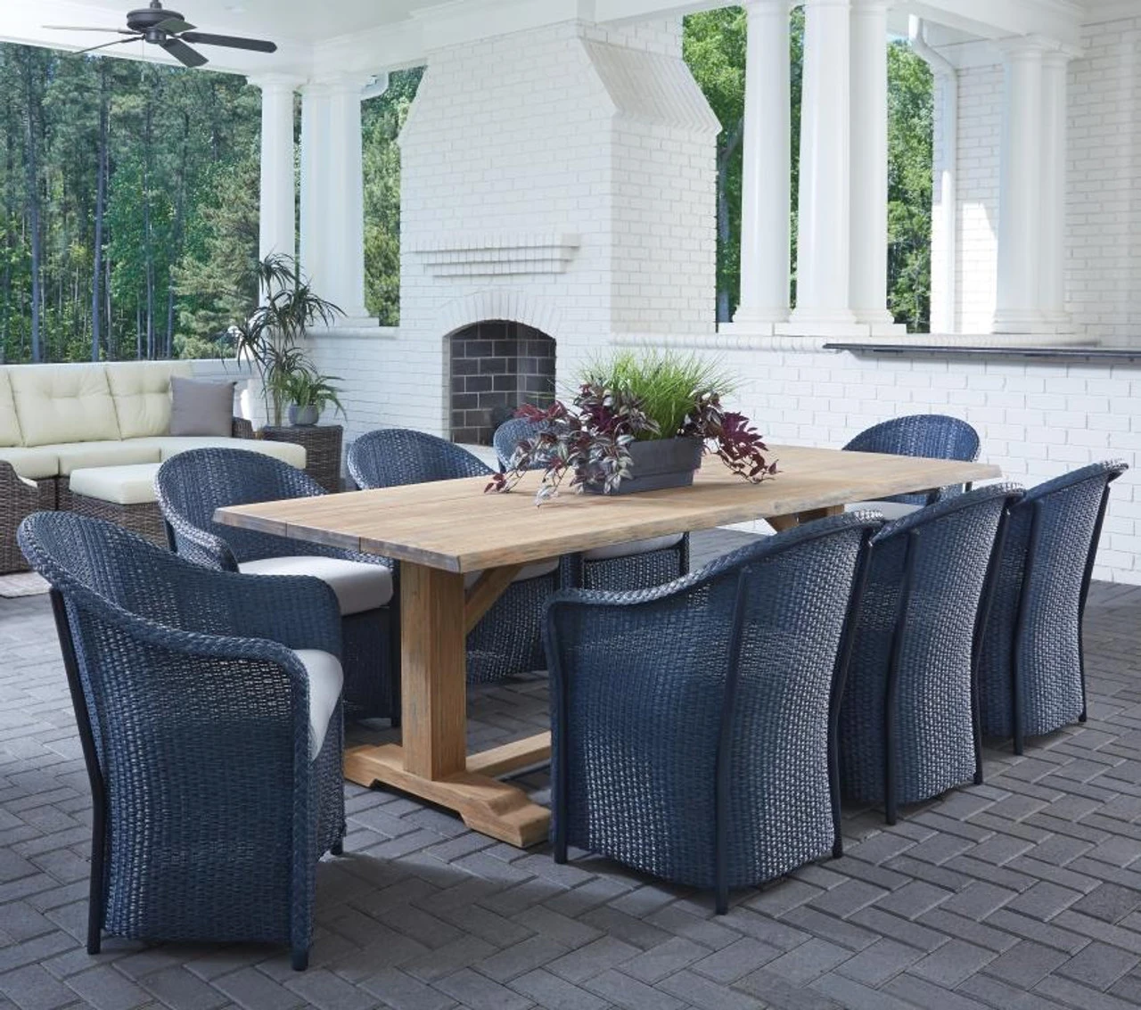 Lloyd Flanders Loom Weekend Retreat 8 Seat Dining Set 4 Lloyd Flanders Loom Weekend Retreat 8 Seat Dining Set - Image 4