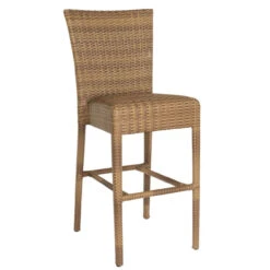 Whitecraft By Woodard All -Weather Wicker Padded Seat Bar Stool Without Arms
