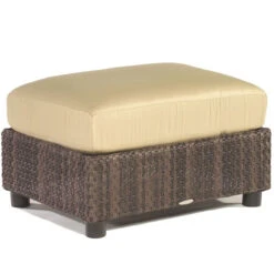 Whitecraft By Woodard Aruba Wicker Ottoman