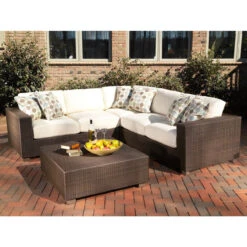Whitecraft By Woodard Montecito Sectional Seating Set