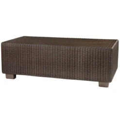 Whitecraft By Woodard Montecito 42" Wicker Rectangular Coffee Table