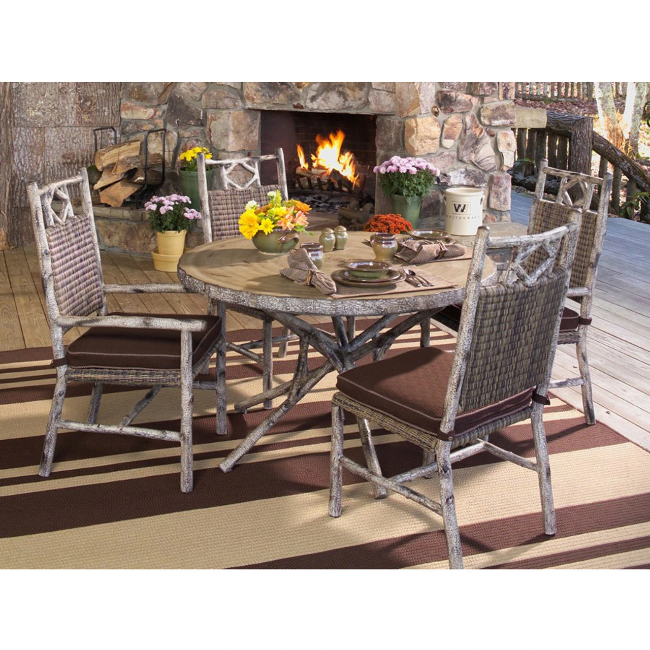 Whitecraft By Woodard River Run Dining Set 1 Whitecraft By Woodard River Run Dining Set