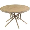 Whitecraft By Woodard River Run Wicker Round Birch Heartwood Dining Table