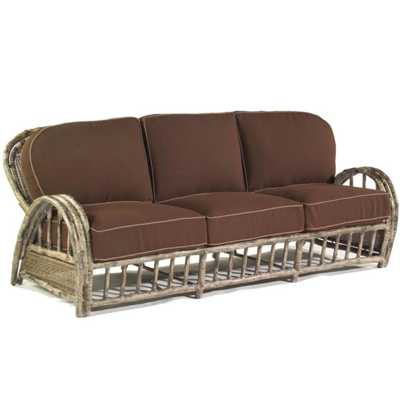 Whitecraft By Woodard River Run Wicker Sofa 2 Whitecraft By Woodard River Run Wicker Sofa - Image 2