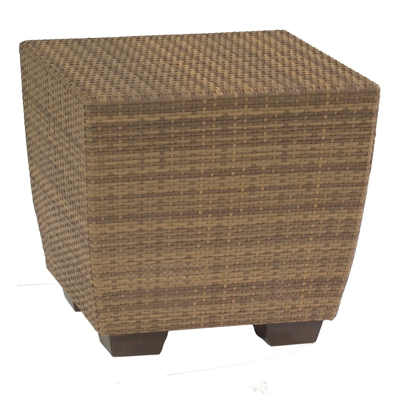 Whitecraft By Woodard Saddleback Wicker 24" End Table 2 Whitecraft By Woodard Saddleback Wicker 24" End Table - Image 2