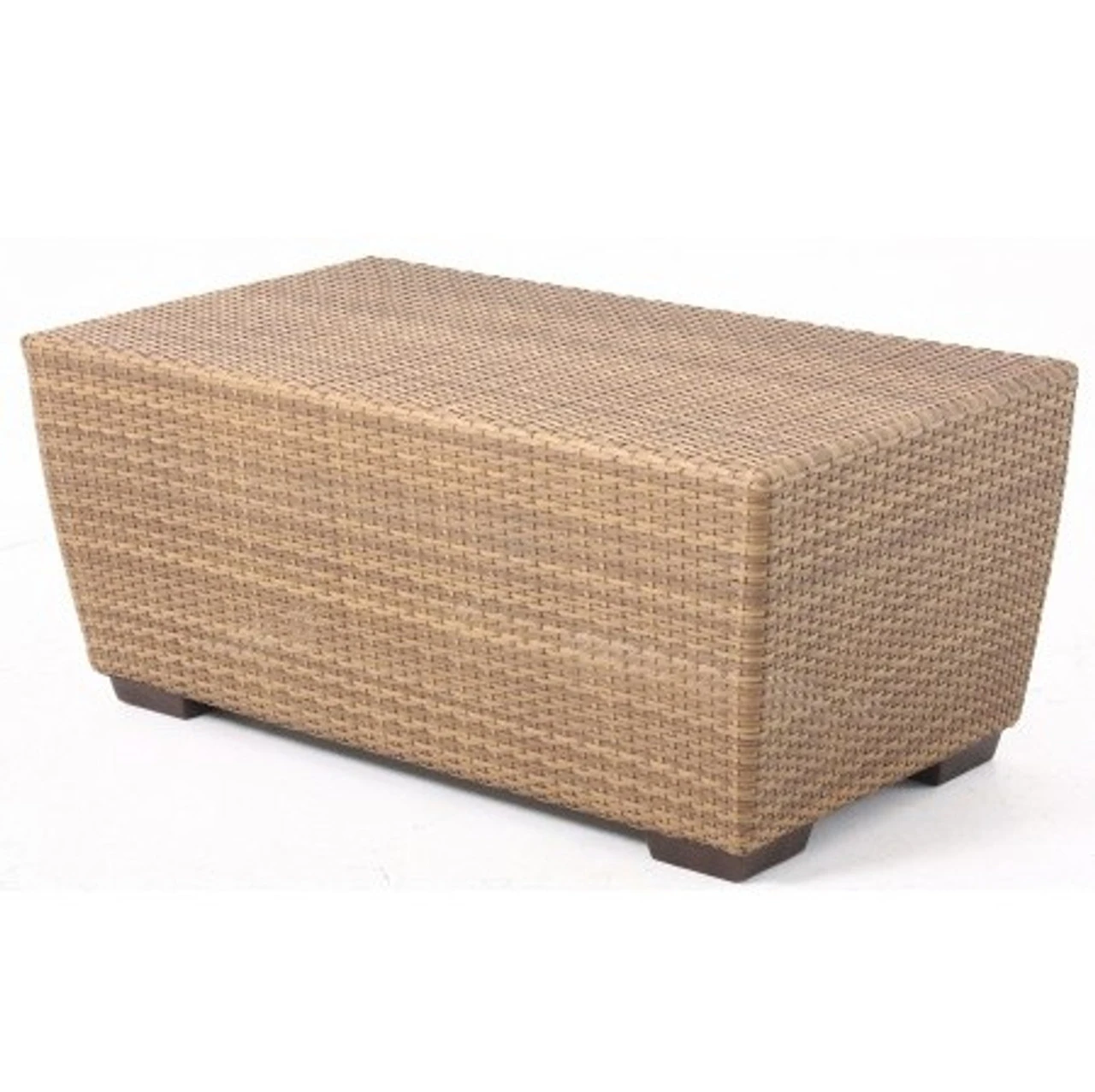 Whitecraft By Woodard Saddleback 42" Wicker Rectangular Coffee Table 1 Whitecraft By Woodard Saddleback 42" Wicker Rectangular Coffee Table