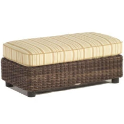 Whitecraft By Woodard Sonoma Wicker Ottoman And A Half