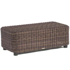 Whitecraft By Woodard Sonoma 48" Wicker Rectangular Coffee Table