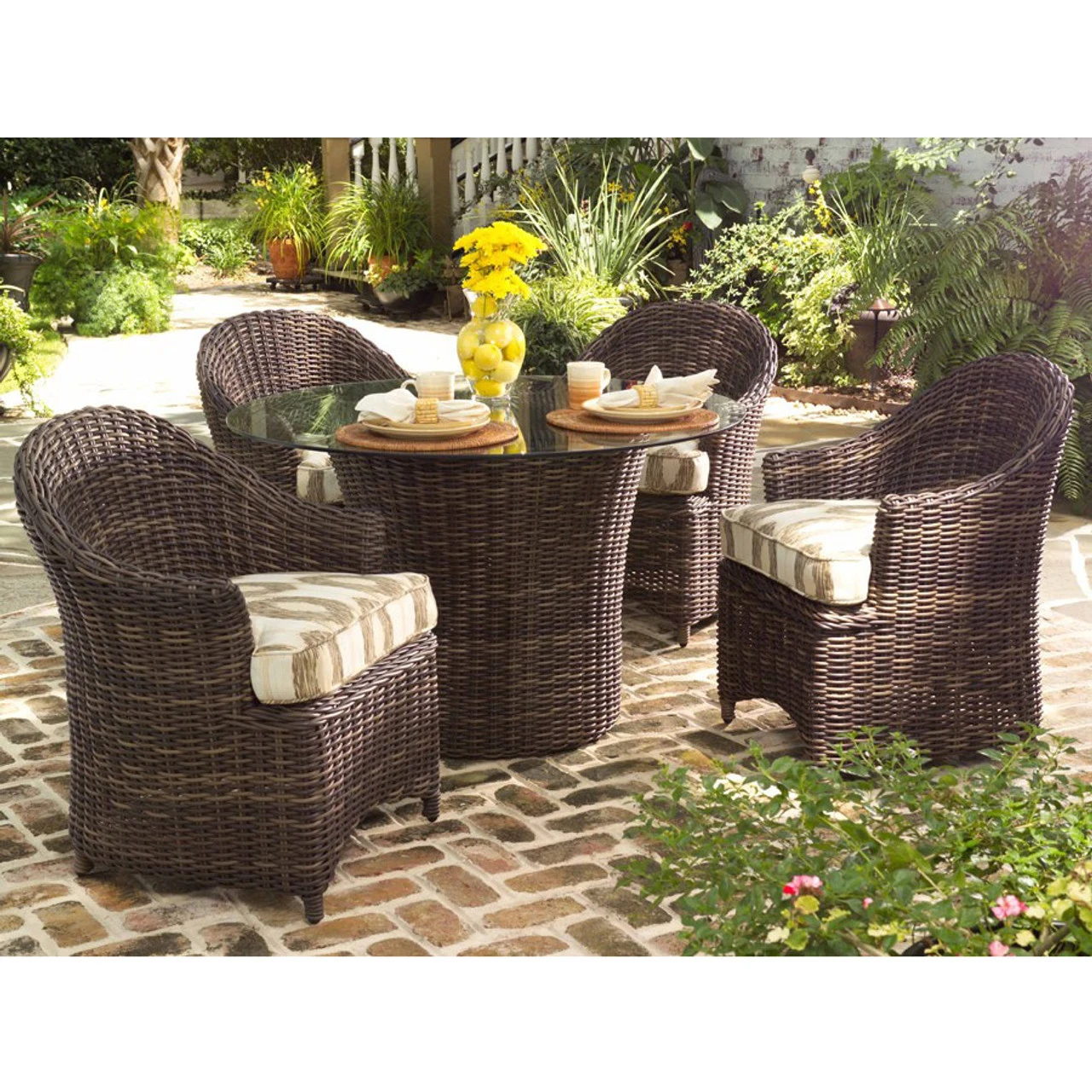 Whitecraft By Woodard Sonoma Dining Set 1 Whitecraft By Woodard Sonoma Dining Set