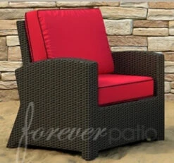 Wicker Forever Patio Barbados Club Chair -Patio Furniture Store wicker club chair front 13 25452.1646936452