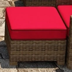 Wicker Forever Patio Cypress 25" Square Ottoman -Patio Furniture Store wicker cypress 25 square ottoman flagship ruby 13 11054.1646936516