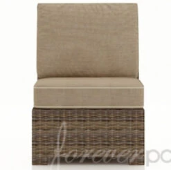 Wicker Forever Patio Cypress Sectional Armless Chair