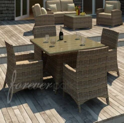 Wicker Forever Patio 5 Pc Cypress 48" Square Dining Set -Patio Furniture Store wicker forever patio 5 pc cypress 48 square dining set 56 28948.1646936533