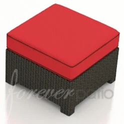 Wicker Forever Patio Barbados 25" Square Ottoman