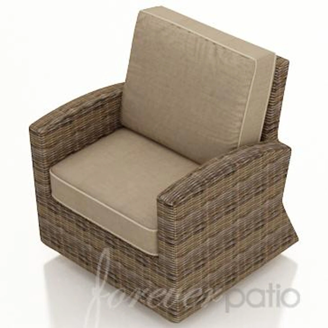 Wicker Forever Patio Cypress Swivel Glider Club Chair 1 Wicker Forever Patio Cypress Swivel Glider Club Chair