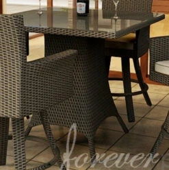 Forever Patio Universal Wicker 36" Square Counter Height Pub Table
