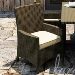 Wicker Forever Patio Universal Dining Armchair -Patio Furniture Store wicker forever patio hampton dining armchair front ant beige 13 12214.1709065664