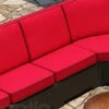 Wicker Forever Patio Barbados Sectional Armless Chair