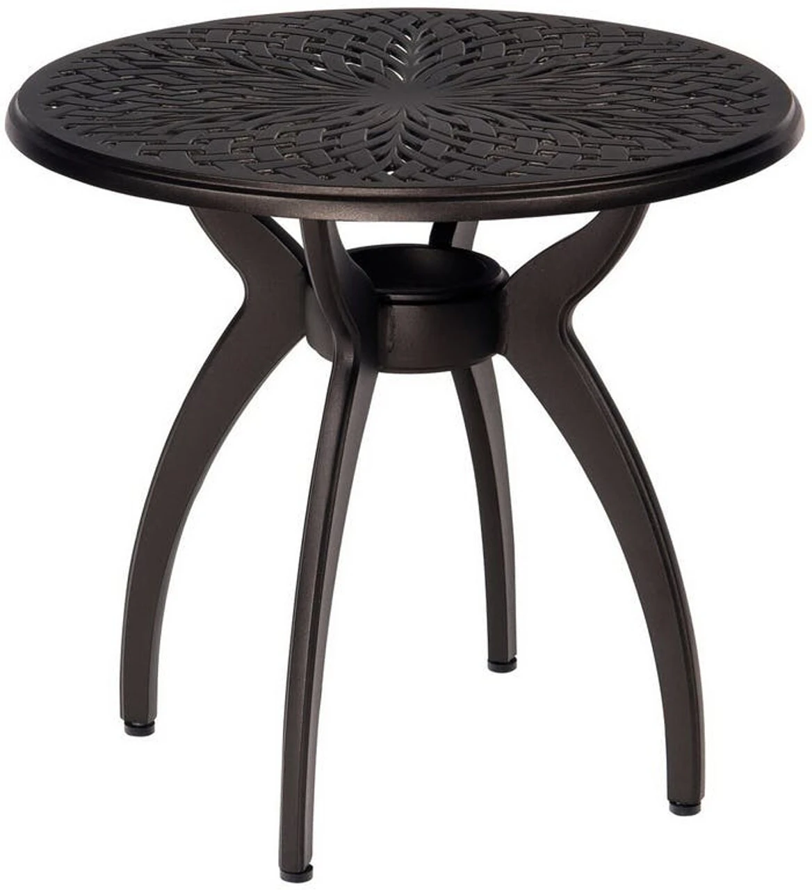 Woodard Aluminum Apollo 24" Round Side Table 2 Woodard Aluminum Apollo 24" Round Side Table - Image 2