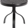 Woodard Aluminum Deluxe 18" Round Lattice Side Table