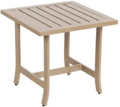 Woodard Aluminum Seal Cove 22.5" Square Side Table