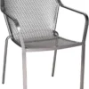 Woodard Delmar Wrought Iron Stacking Dining Arm Chair